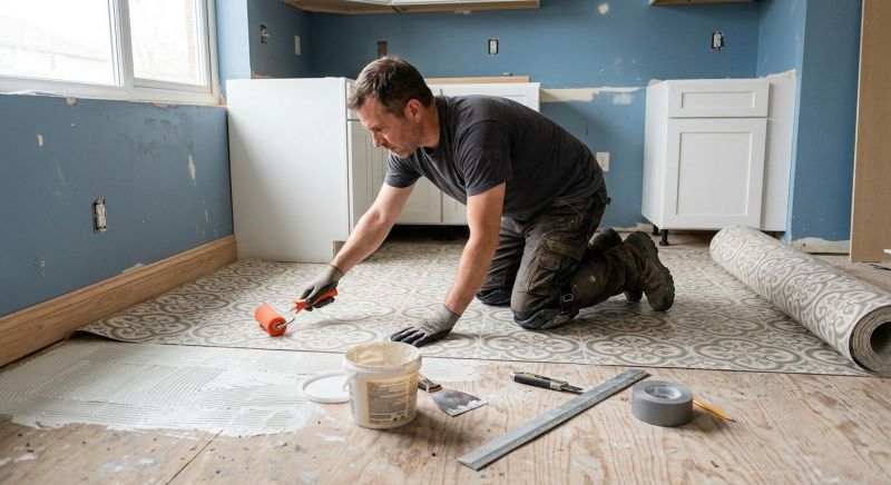 Sheet Linoleum Installation in Dallas, TX